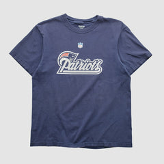 New England Patriots Reebok 2000s T-shirt Navy Vintage - Fanatics