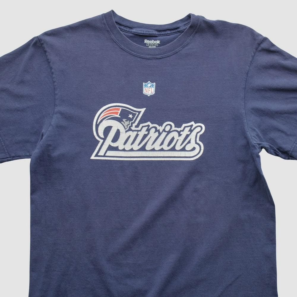 New England Patriots Reebok 2000s T-shirt Navy Vintage - Fanatics