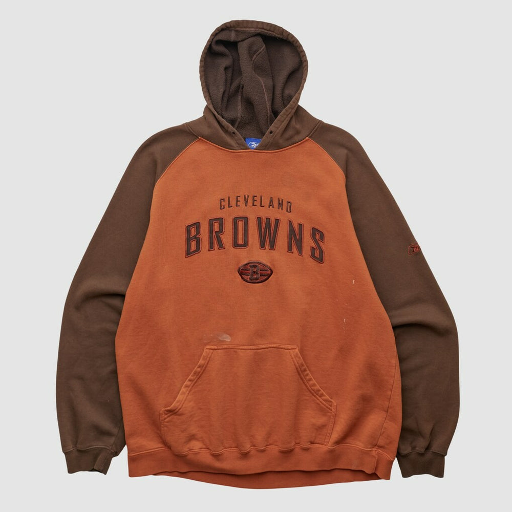 Cleveland Browns Reebok 2000s Hooded Pullover Sweatshirt Clay Vintage - Fanatics