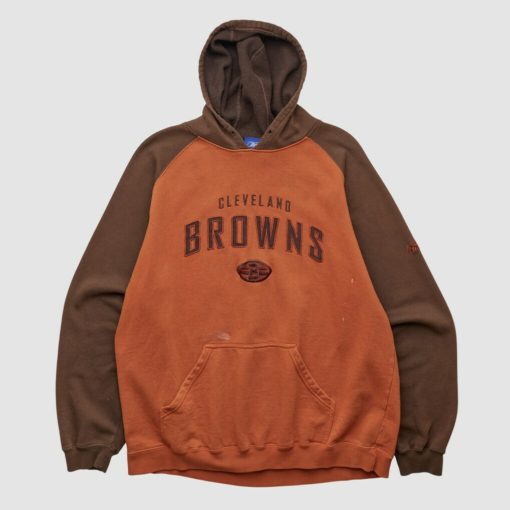 Cleveland Browns Reebok 2000s Hooded Pullover Sweatshirt Clay Vintage - Fanatics