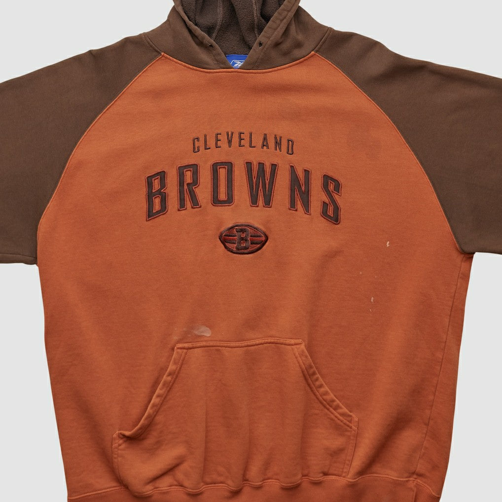 Cleveland Browns Reebok 2000s Hooded Pullover Sweatshirt Clay Vintage - Fanatics