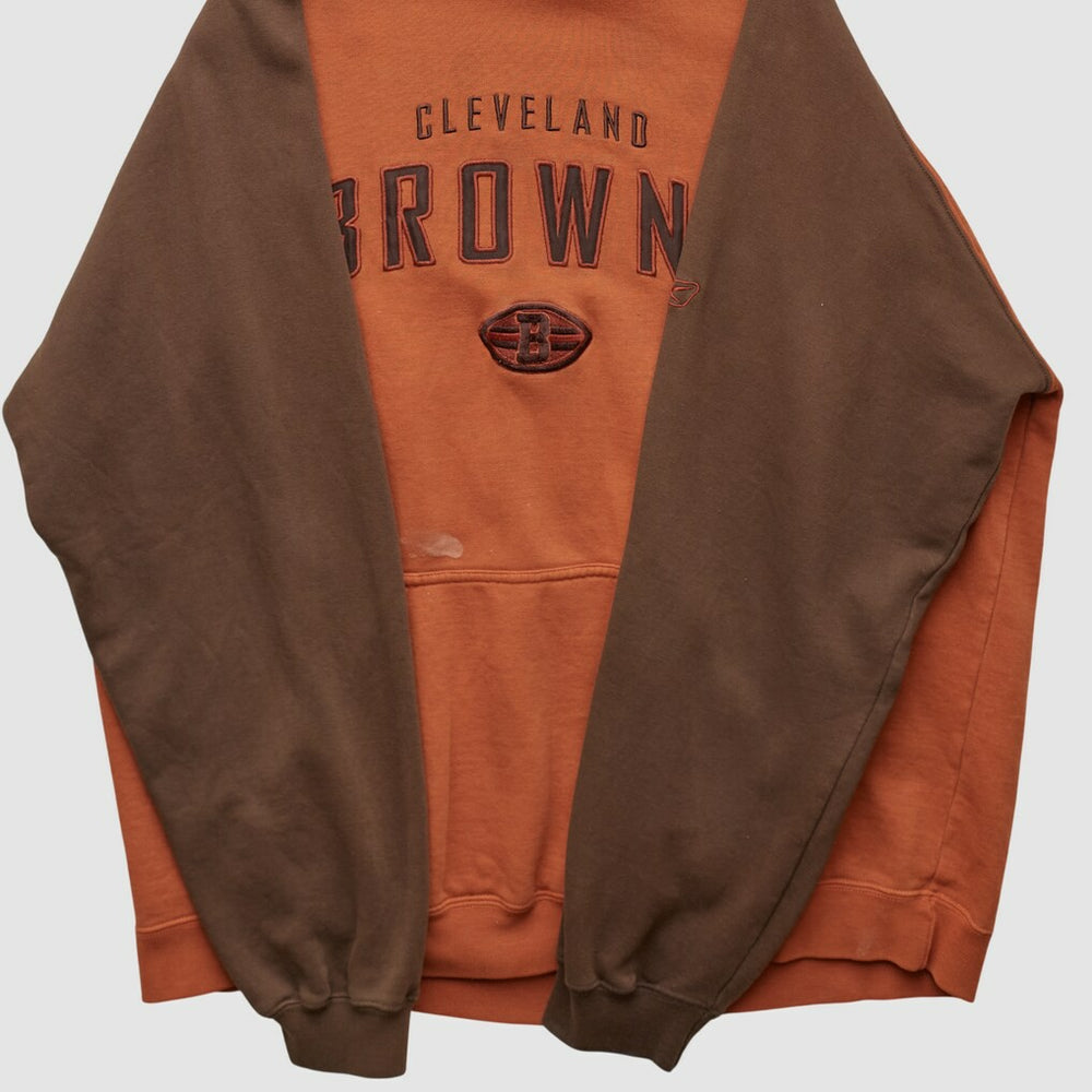 Cleveland Browns Reebok 2000s Hooded Pullover Sweatshirt Clay Vintage - Fanatics