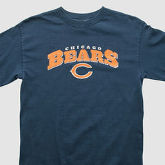Chicago Bears NFL 2000s Long Sleeve T-shirt Navy Vintage - Fanatics