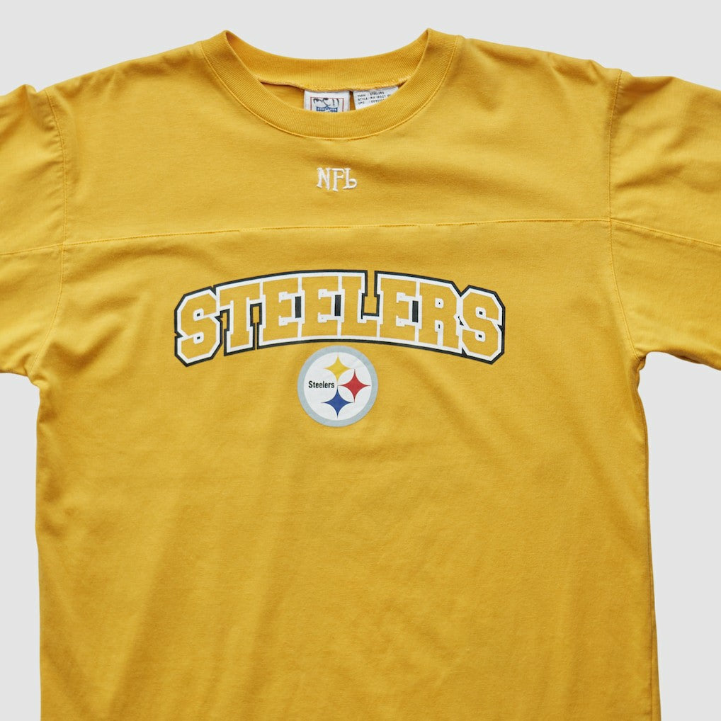 Pittsburgh Steelers NFL 2000s Long Sleeve T-shirt Yellow Vintage - Fanatics