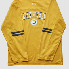 Pittsburgh Steelers NFL 2000s Long Sleeve T-shirt Yellow Vintage - Fanatics