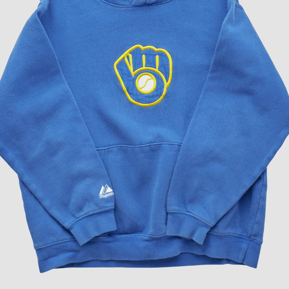 Milwaukee Brewers Majestic 2000s Hooded Pullover Sweatshirt discount