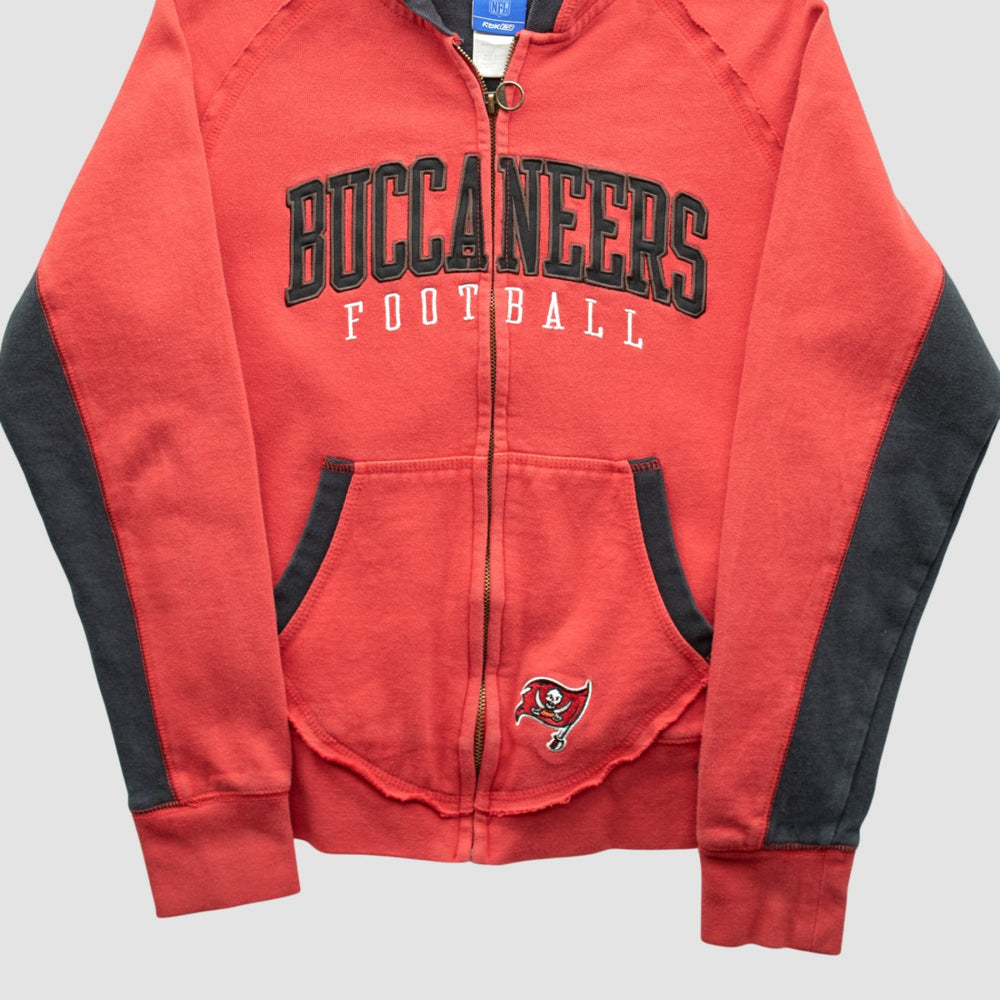 Tampa Bay Buccaneers Reebok 2000s Hooded Full Zip Sweatshirt Red Vintage - Fanatics