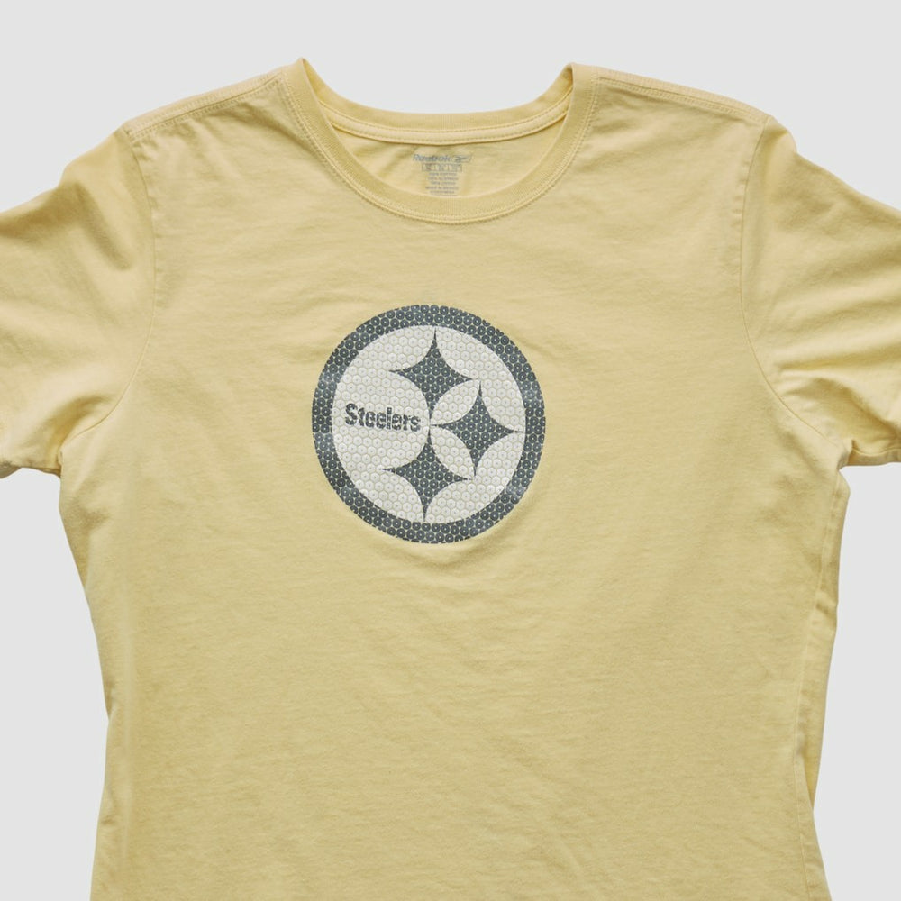 Pittsburgh Steelers Reebok 2000s T-shirt Yellow Vintage - Fanatics