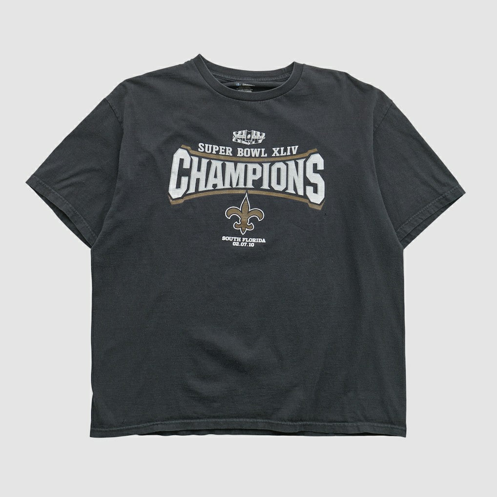 New Orleans Saints NFL 2010 T-shirt Black Vintage - Fanatics
