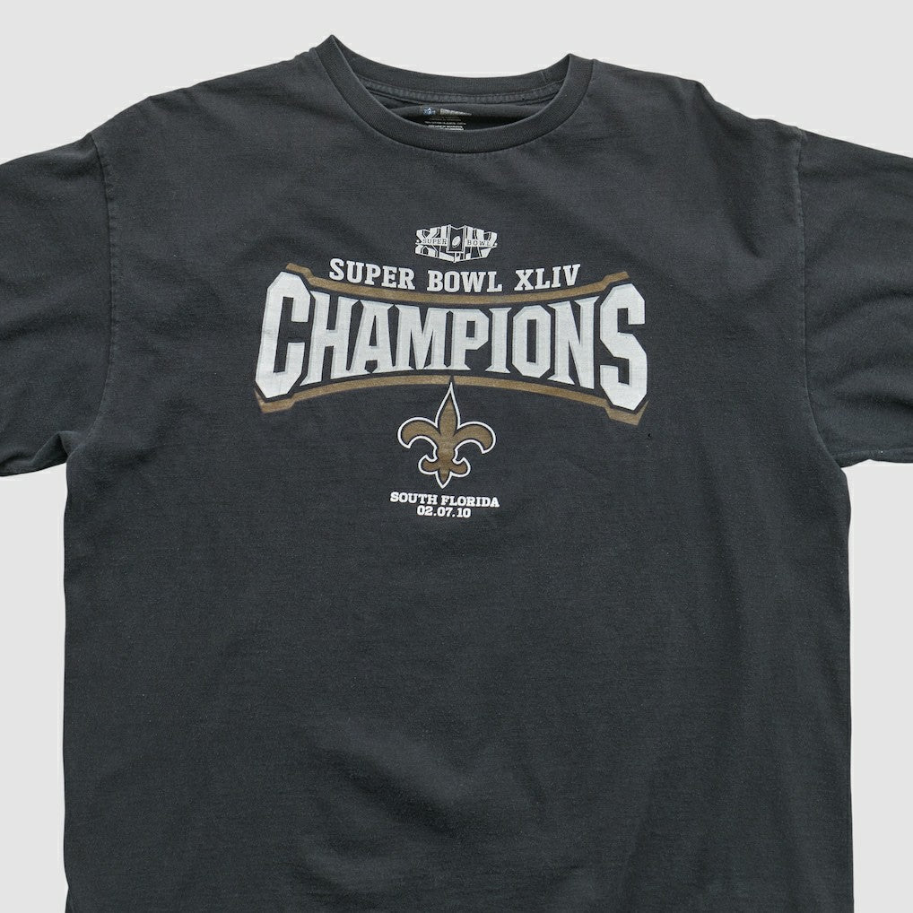 New Orleans Saints NFL 2010 T-shirt Black Vintage - Fanatics