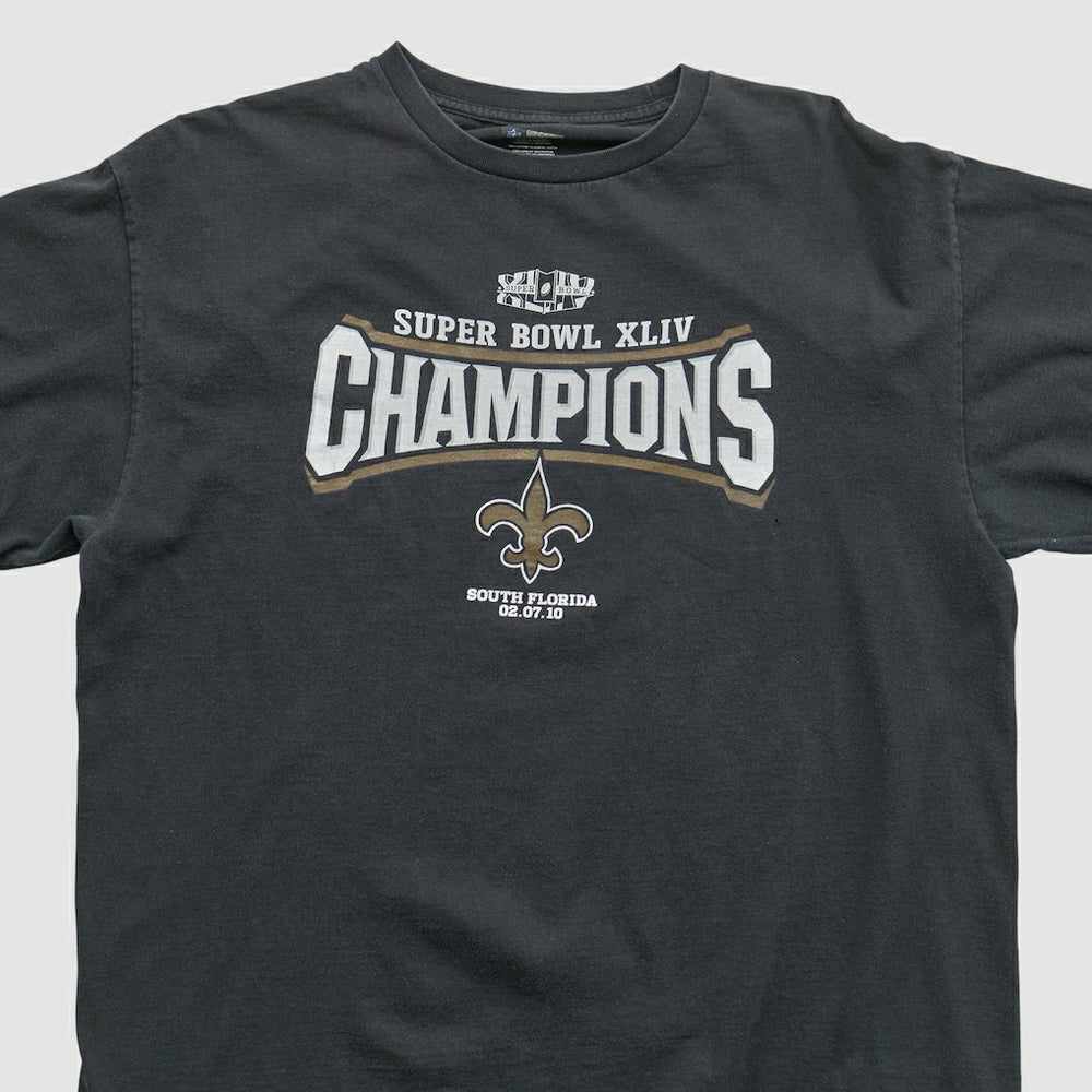 New Orleans Saints NFL 2010 T-shirt Black Vintage - Fanatics