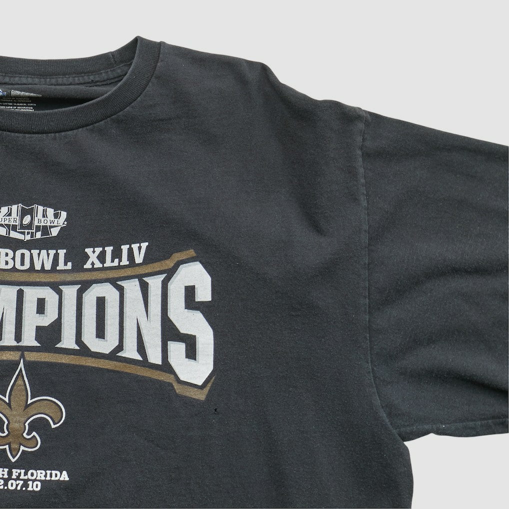 New Orleans Saints NFL 2010 T-shirt Black Vintage - Fanatics