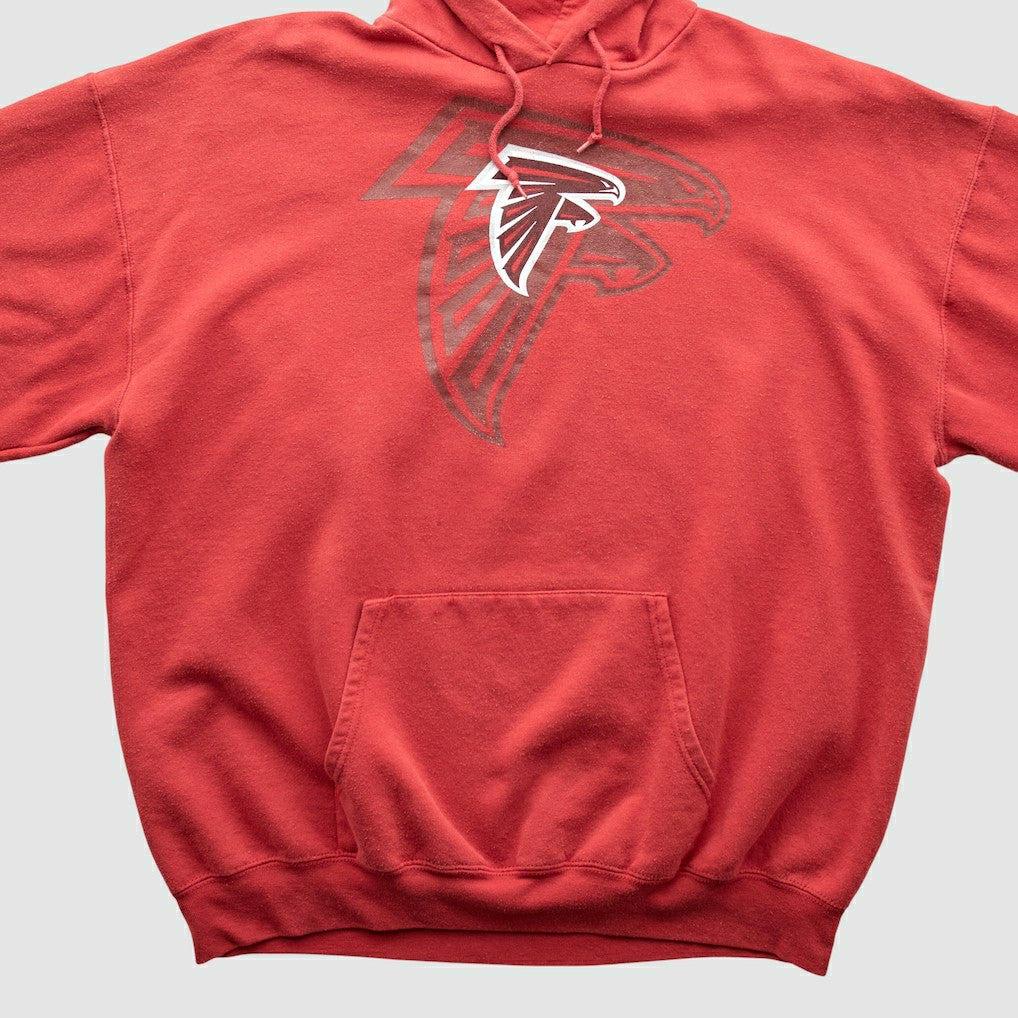 Atlanta Falcons NFL 2000s Hooded Pullover Sweatshirt Red Vintage - Fanatics