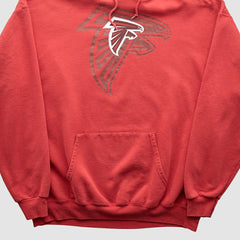 Atlanta Falcons NFL 2000s Hooded Pullover Sweatshirt Red Vintage - Fanatics