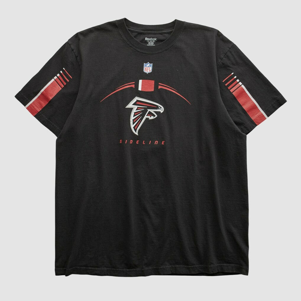 Atlanta Falcons Reebok 2000s T-shirt Black Vintage - Fanatics