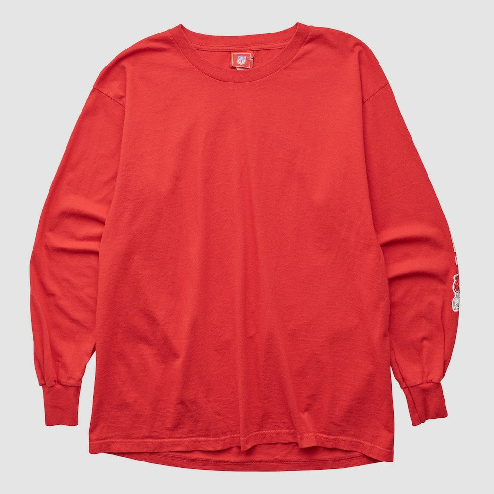 Kansas City Chiefs NFL 2000s Long Sleeve T-shirt Red Vintage - Fanatics