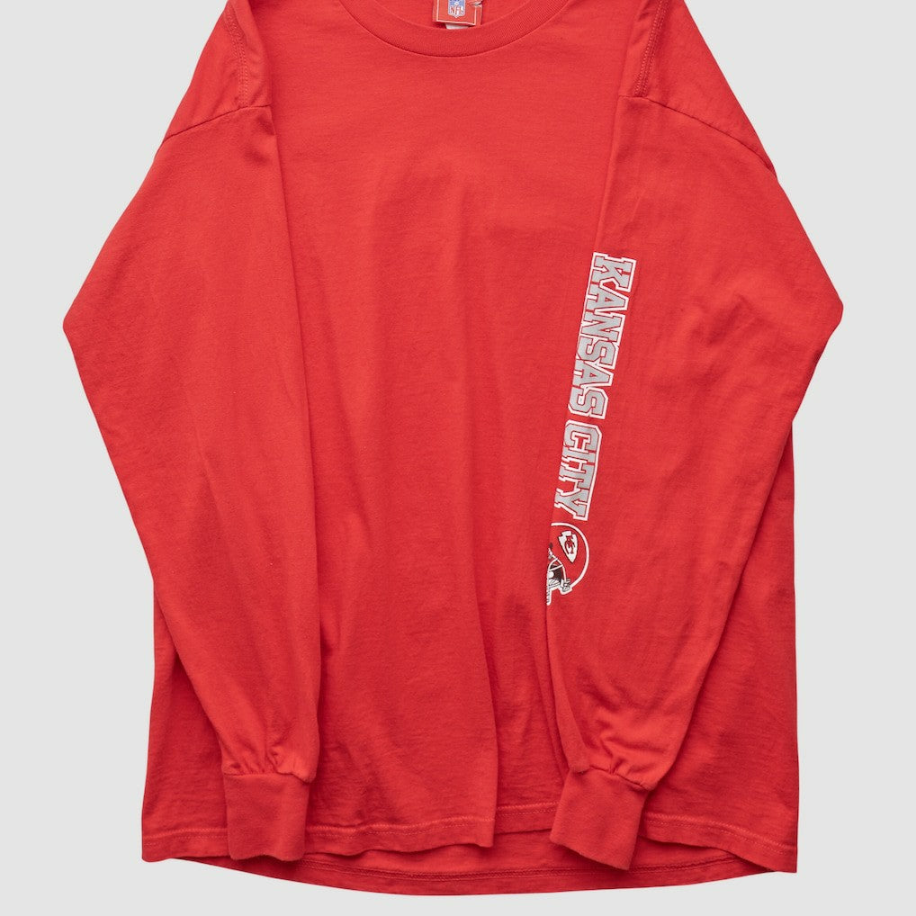 Kansas City Chiefs NFL 2000s Long Sleeve T-shirt Red Vintage - Fanatics