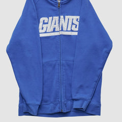 New York Giants NFL 2010s Hooded Full Zip Sweatshirt Blue Vintage - Fanatics