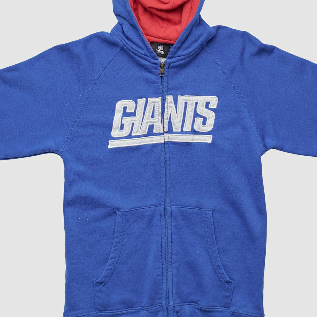 New York Giants NFL 2010s Hooded Full Zip Sweatshirt Blue Vintage - Fanatics
