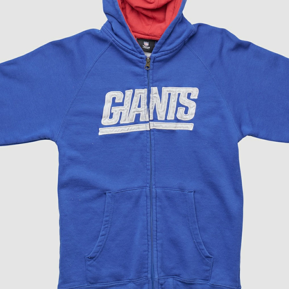 New York Giants NFL 2010s Hooded Full Zip Sweatshirt Blue Vintage - Fanatics