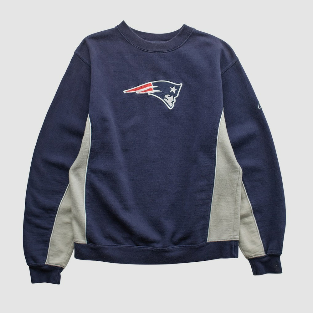 New England Patriots Reebok 2000s Pullover Sweatshirt Navy Vintage - Fanatics