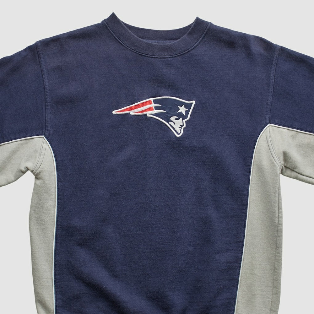 New England Patriots Reebok 2000s Pullover Sweatshirt Navy Vintage - Fanatics