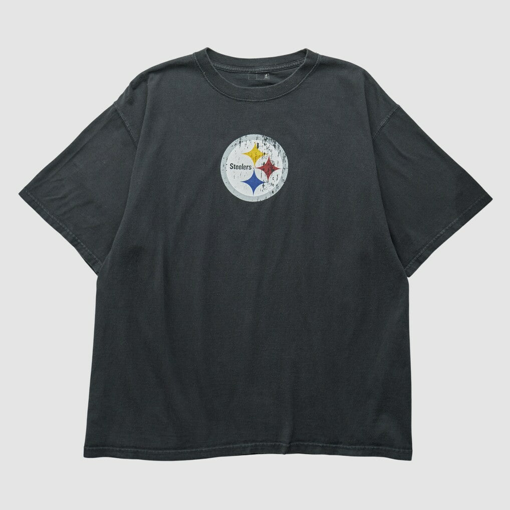 Pittsburgh Steelers 2000s T-shirt Black Vintage - Fanatics