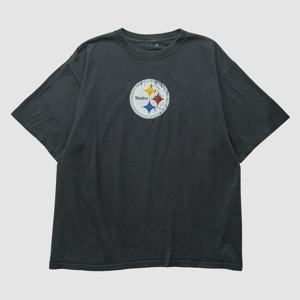 Pittsburgh Steelers 2000s T-shirt Black Vintage - Fanatics