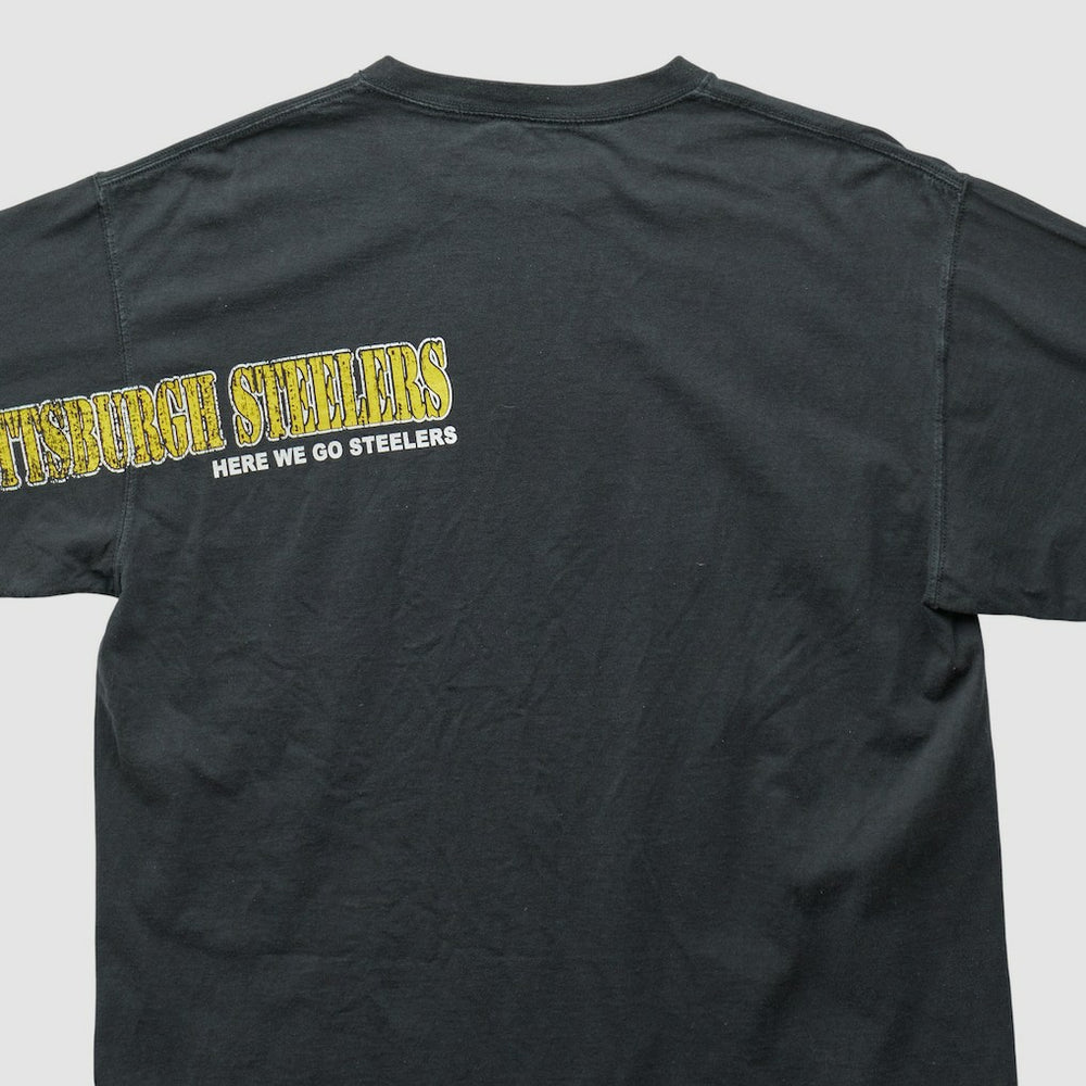 Pittsburgh Steelers 2000s T-shirt Black Vintage - Fanatics