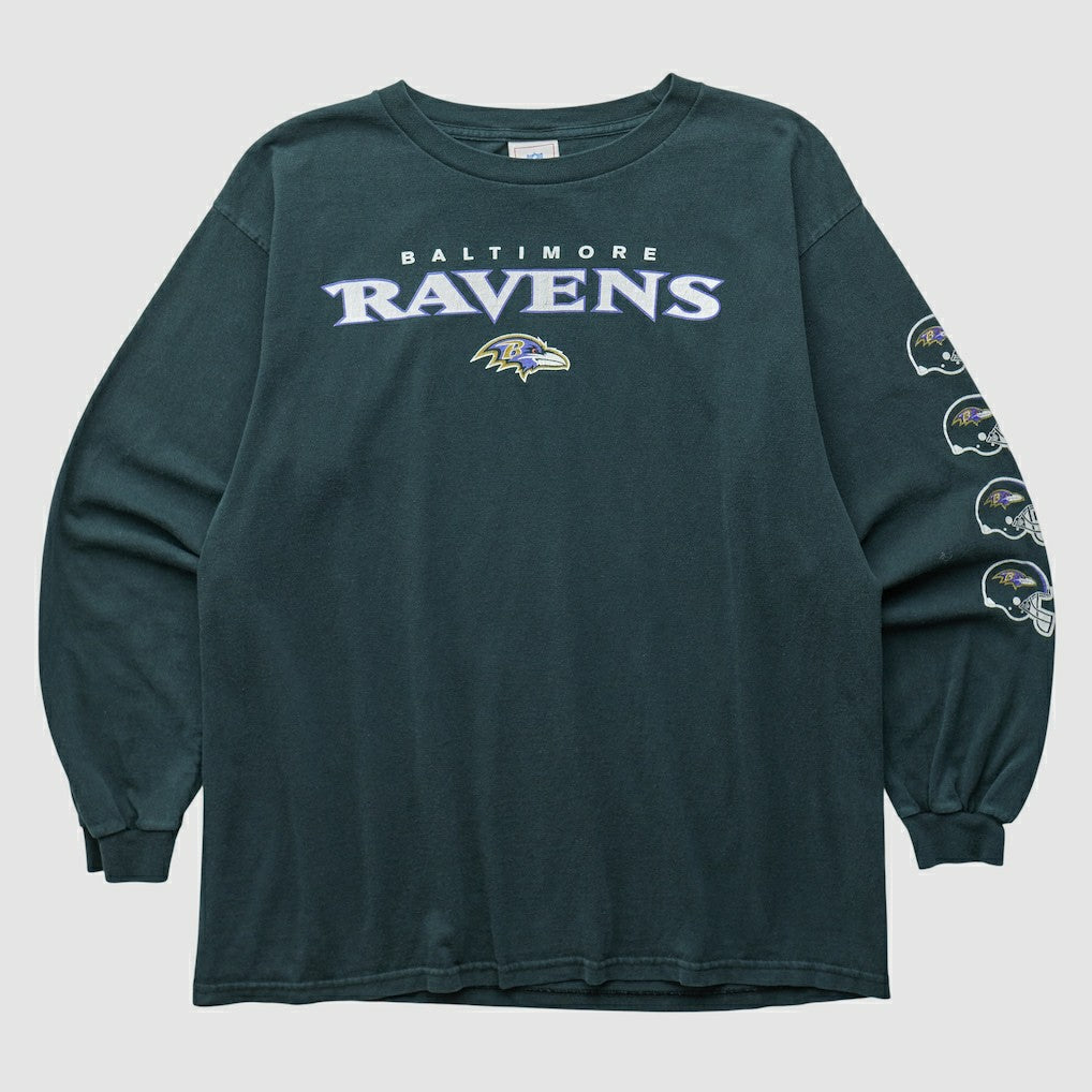 Baltimore Ravens NFL 2000s Long Sleeve T-shirt Black Vintage - Fanatics