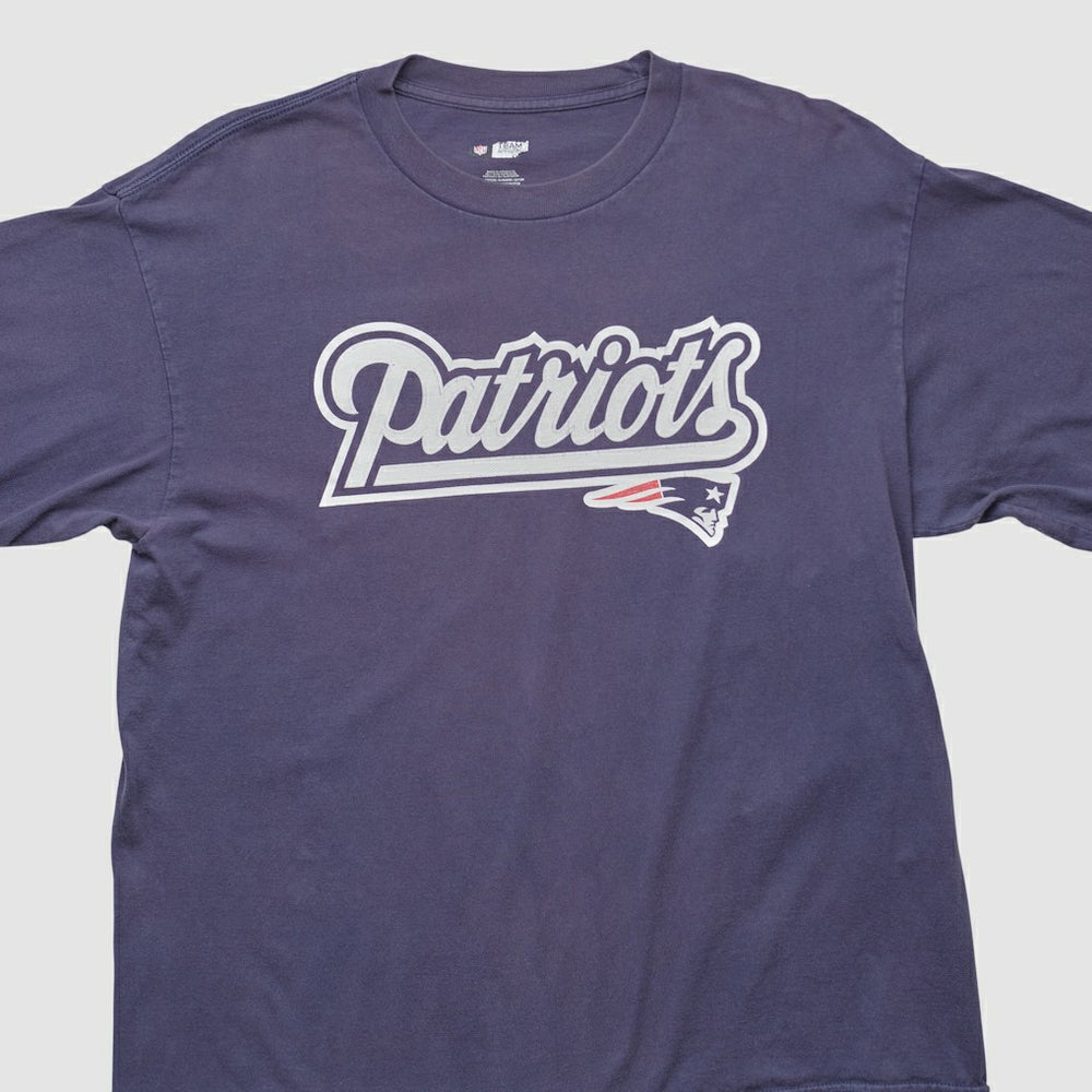 New England Patriots NFL 2000s Long Sleeve T-shirt Navy Vintage - Fanatics