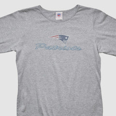 New England Patriots NFL 2000s Long Sleeve T-shirt Heather Gray Vintage - Fanatics