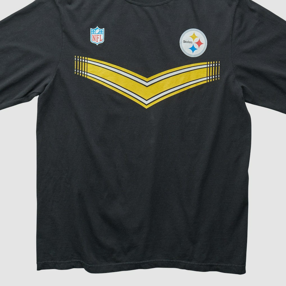 Pittsburgh Steelers Reebok 2000s Long Sleeve T-shirt Black Vintage - Fanatics