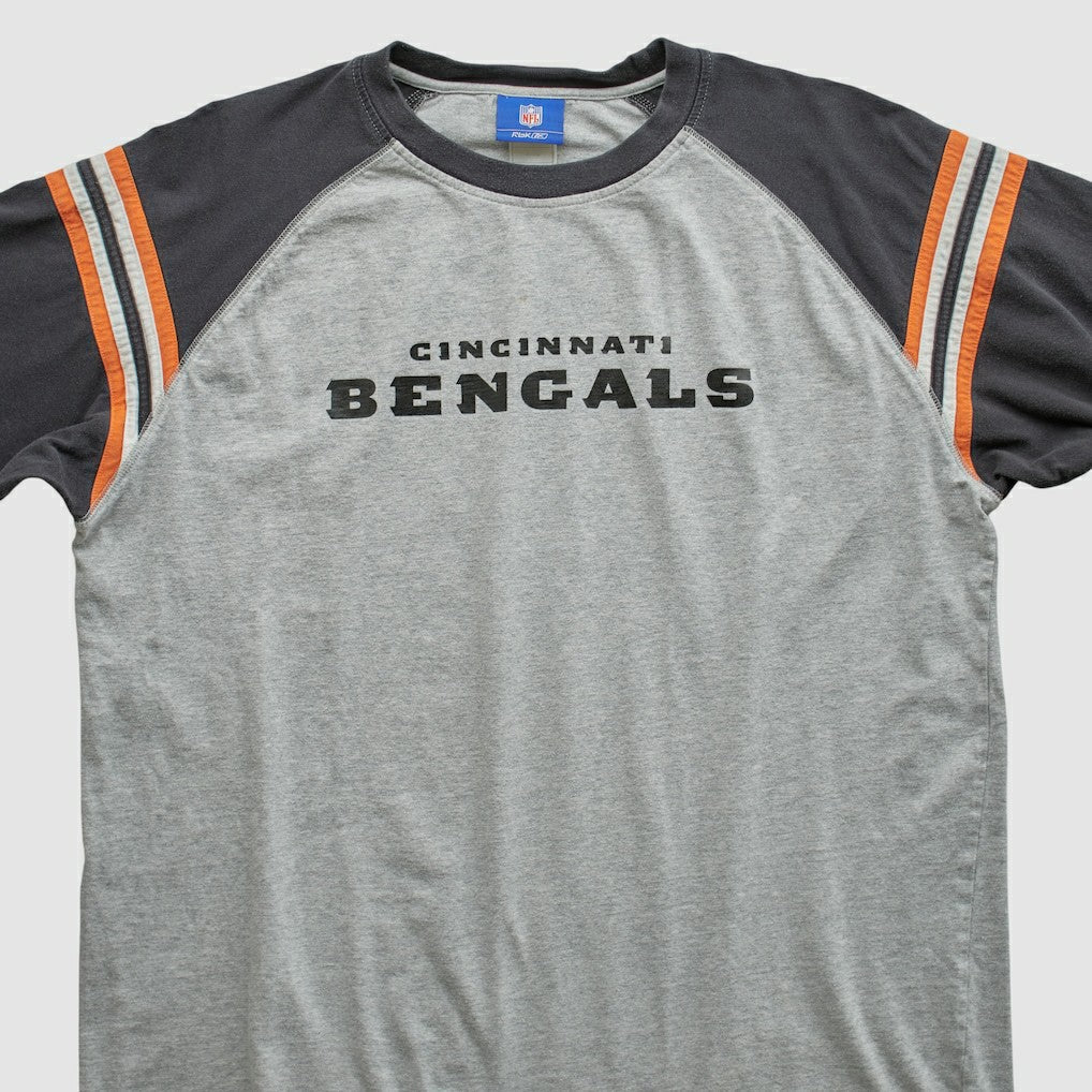 Cincinnati Bengals Reebok 2000s Long Sleeve T-shirt Heather Gray Vintage - Fanatics