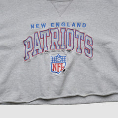 New England Patriots Champion 90s Pullover Sweatshirt Heather Gray Vintage - Fanatics