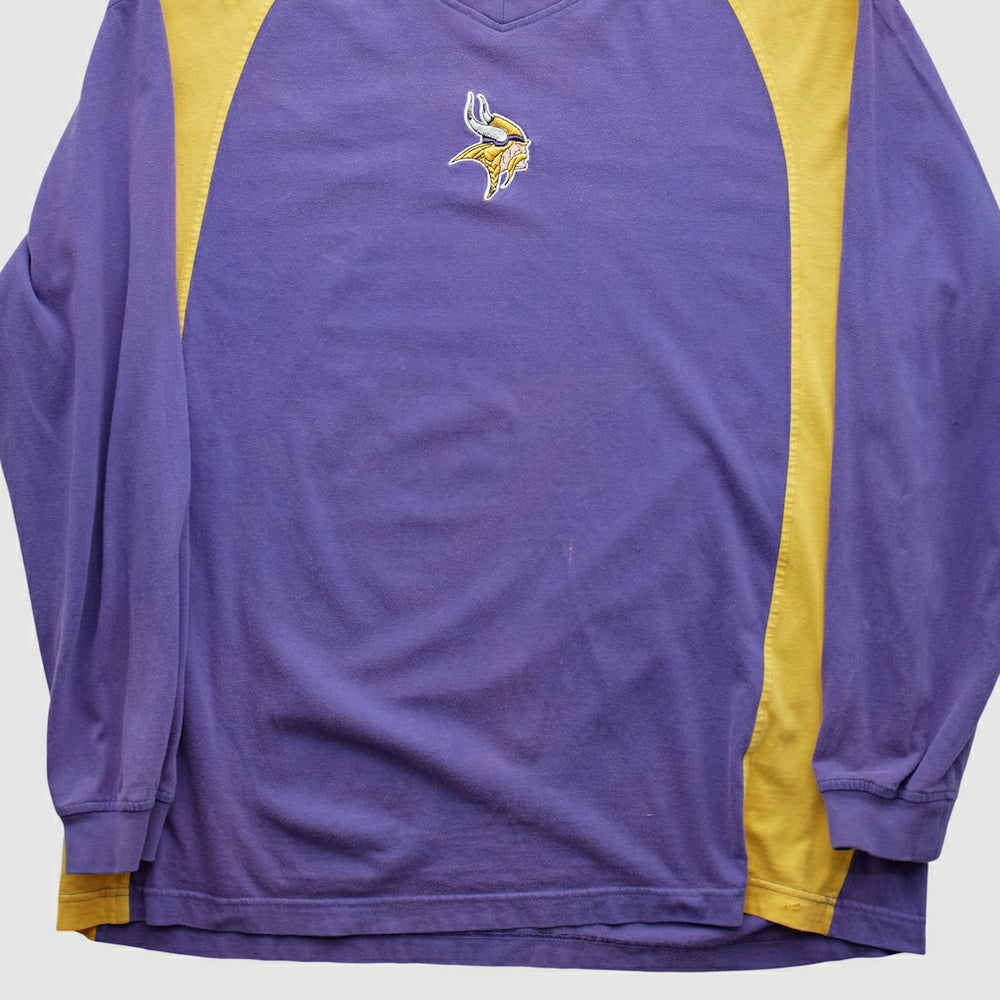 Minnesota Vikings NFL 2000s Long Sleeve T-shirt Purple Vintage - Fanatics