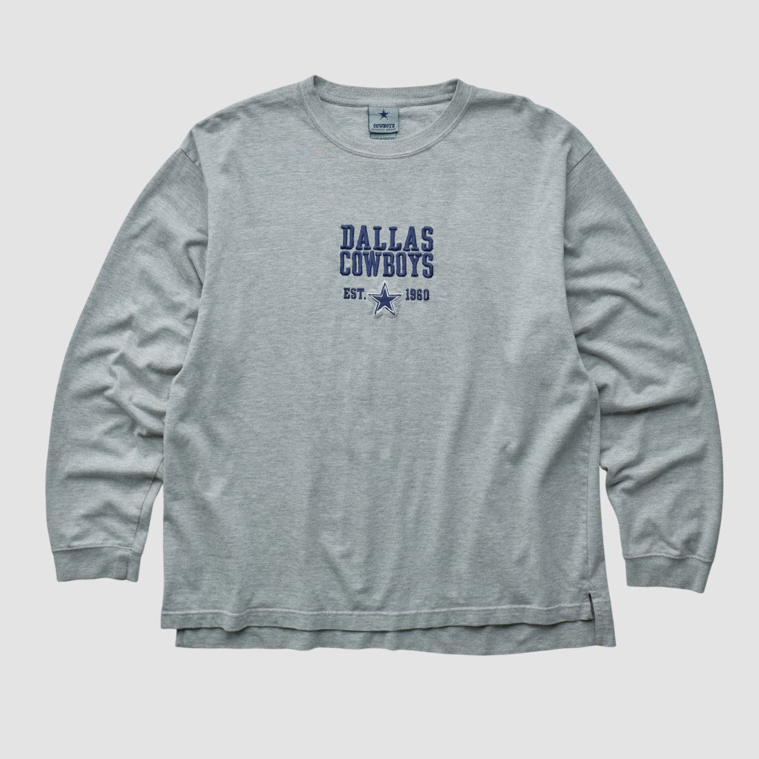 Dallas Cowboys Cowboys Authentic Apparel 2000s Long Sleeve T-shirt Heather Gray Vintage - Fanatics