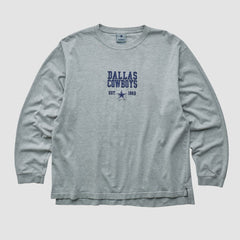 Dallas Cowboys Cowboys Authentic Apparel 2000s Long Sleeve T-shirt Heather Gray Vintage - Fanatics