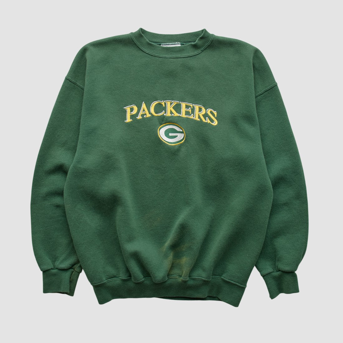 Green Bay Packers Logo Athletic Pullover Sweatshirt Green Vintage - Fanatics