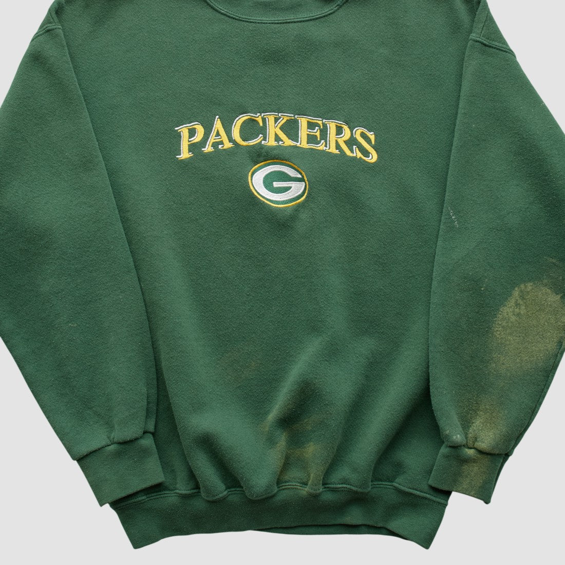 Green Bay Packers Logo Athletic Pullover Sweatshirt Green Vintage - Fanatics