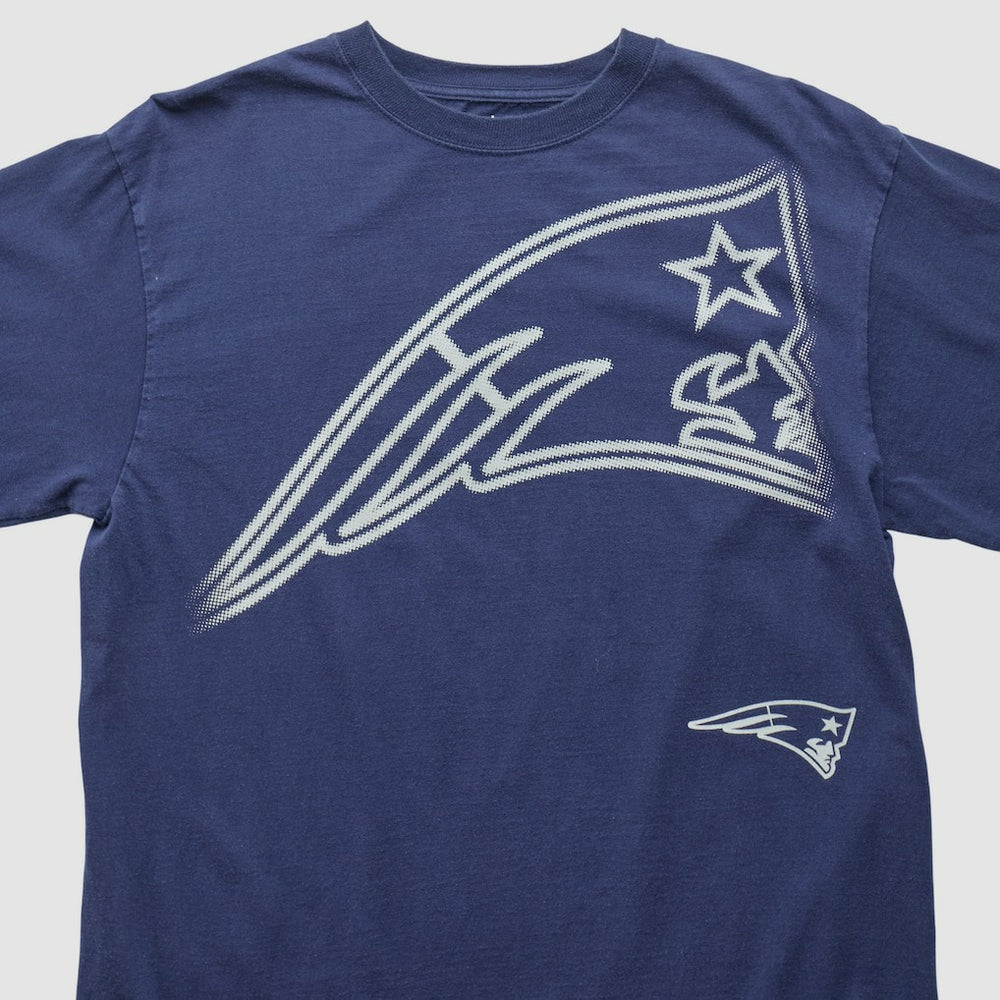 New England Patriots Reebok 2000s Long Sleeve T-shirt Navy Vintage - Fanatics