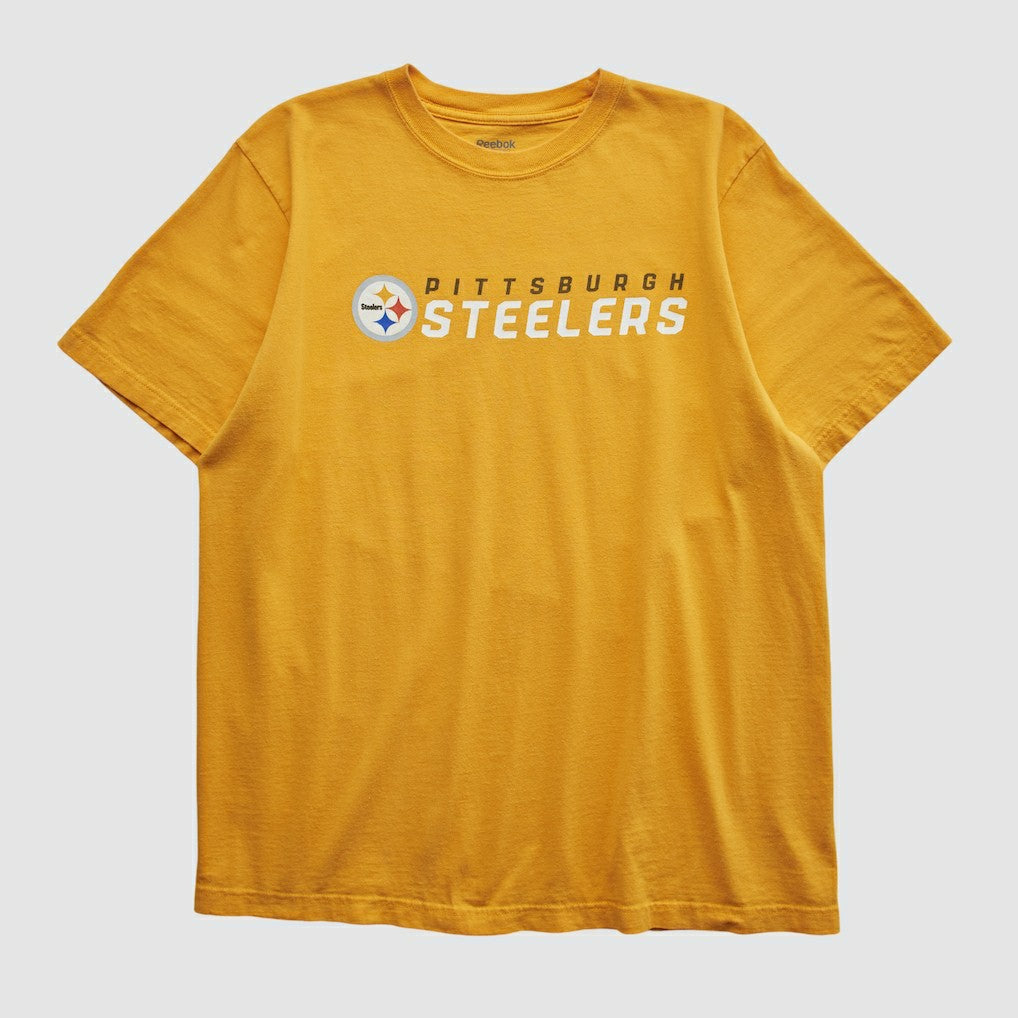 Pittsburgh Steelers Reebok 2000s T-shirt Yellow Vintage - Fanatics
