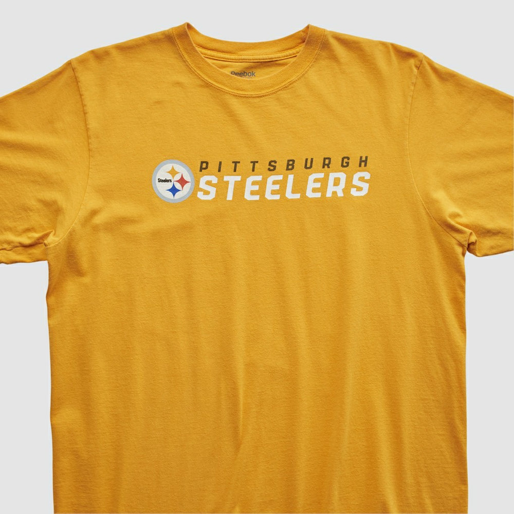 Pittsburgh Steelers Reebok 2000s T-shirt Yellow Vintage - Fanatics