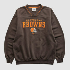 Cleveland Browns NFL 2000s Pullover Sweatshirt Brown Vintage - Fanatics
