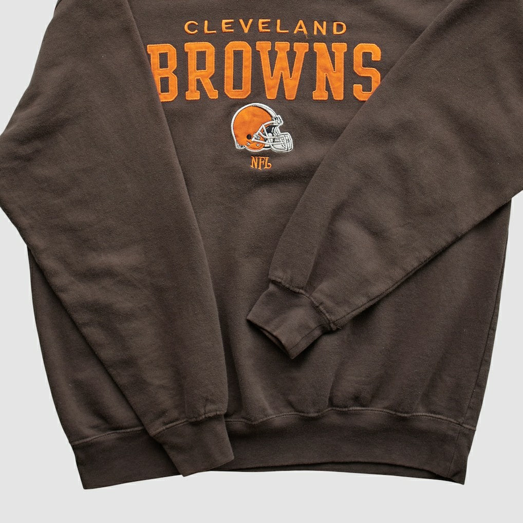 Cleveland Browns NFL 2000s Pullover Sweatshirt Brown Vintage - Fanatics