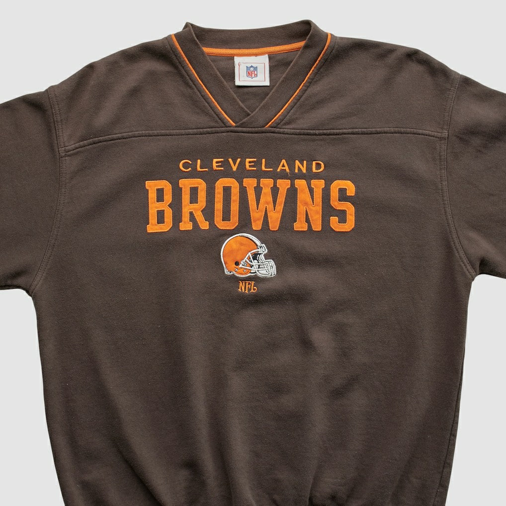Cleveland Browns NFL 2000s Pullover Sweatshirt Brown Vintage - Fanatics