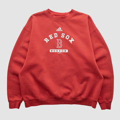 Boston Red Sox Adidas 2000s Pullover Sweatshirt On Sale