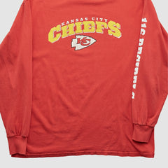 Kansas City Chiefs NFL 2000s Long Sleeve T-shirt Red Vintage - Fanatics