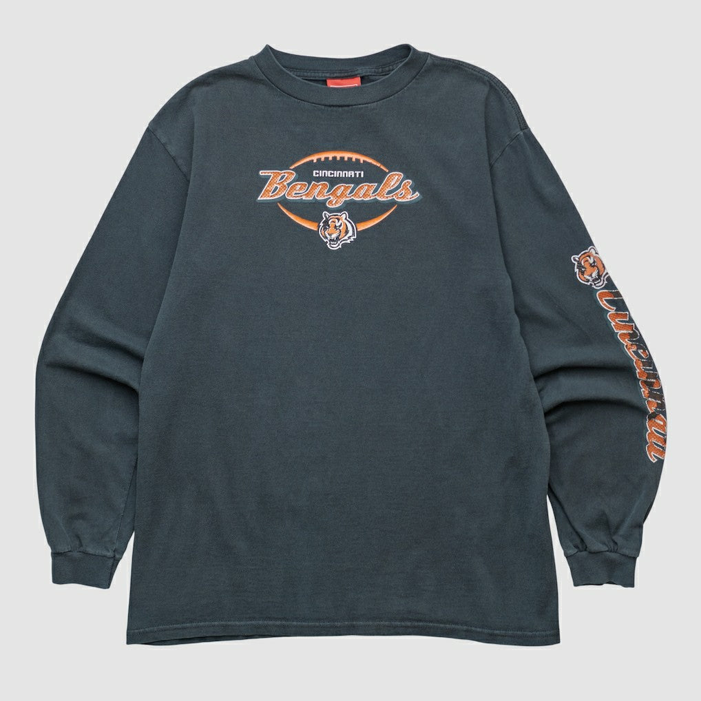 Cincinnati Bengals NFL 2000s Long Sleeve T-shirt Black Vintage - Fanatics