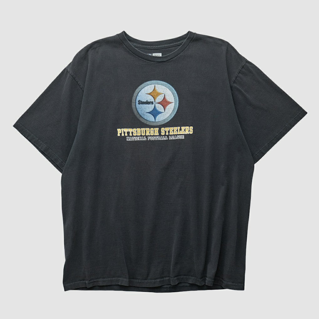 Pittsburgh Steelers NFL 2000s T-shirt Black Vintage - Fanatics